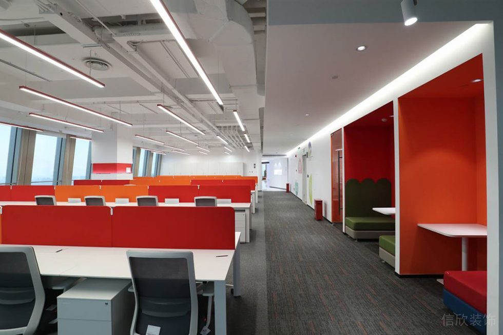 現(xiàn)代工業(yè)商務辦公空間辦公區(qū)案例裝修圖