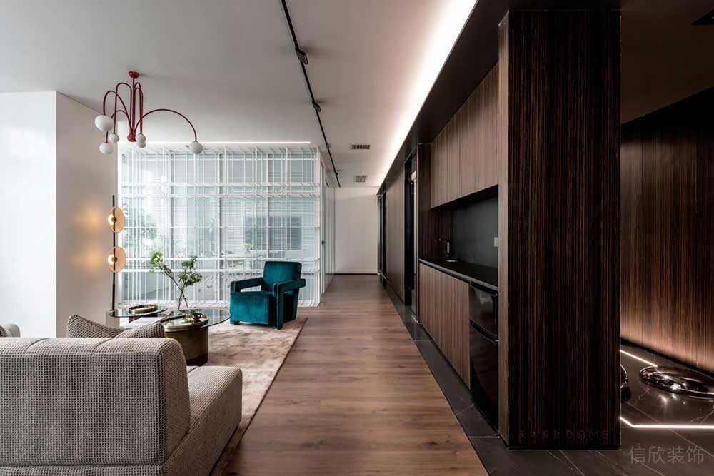 現(xiàn)代簡(jiǎn)約風(fēng)格辦公空間案例休閑接待區(qū)過道設(shè)計(jì)裝修圖