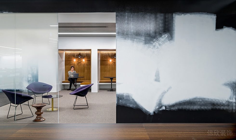 現(xiàn)代簡(jiǎn)約風(fēng)格辦公空間案例休閑室過道裝修圖