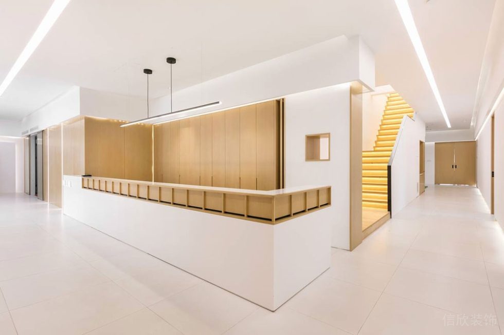 現(xiàn)代簡約風(fēng)格商務(wù)辦公室前臺空間設(shè)計(jì)裝修圖