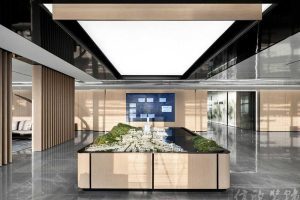 現(xiàn)代簡約風(fēng)格商務(wù)辦公室展廳裝修圖