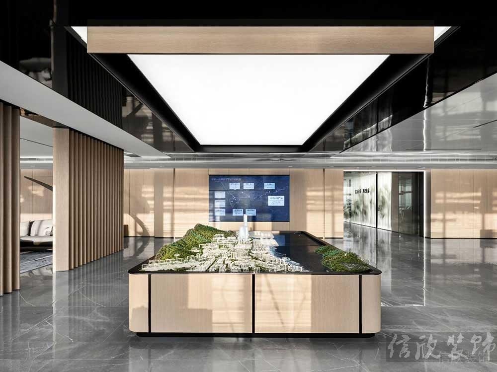 現(xiàn)代簡約風格商務辦公室展廳裝修圖