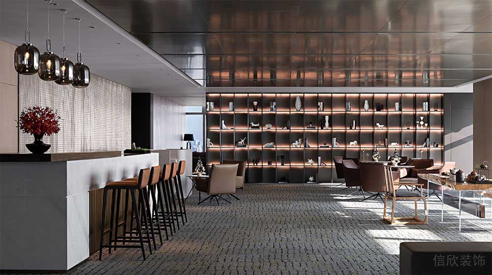 現(xiàn)代輕奢風(fēng)辦公室貴賓接待廳設(shè)計(jì)裝修圖