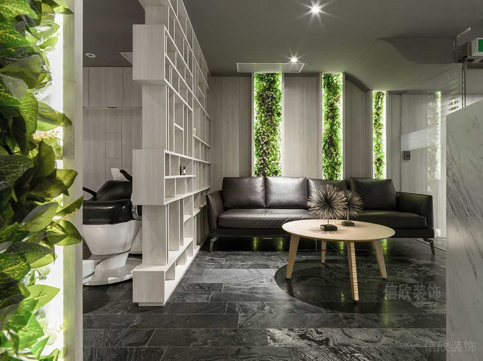 深圳羅湖田園風美發店洗頭區裝修設計 深圳羅湖田園風美發店洗頭區裝修設計