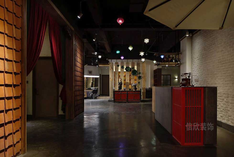 深圳鹽田美發店前臺裝修設計 深圳鹽田美發店前臺裝修設計