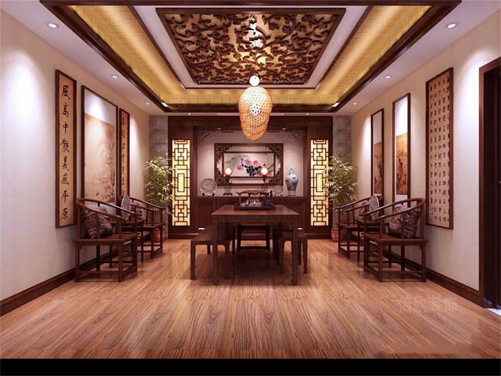 中式古玩字畫展廳畫室裝修設計 中式古玩字畫展廳畫室裝修設計