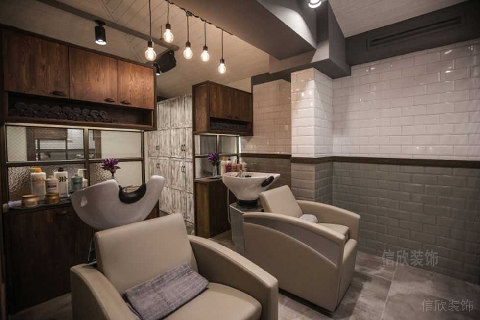 深圳龍華美發店洗頭區設計 深圳龍華美發店洗頭區設計