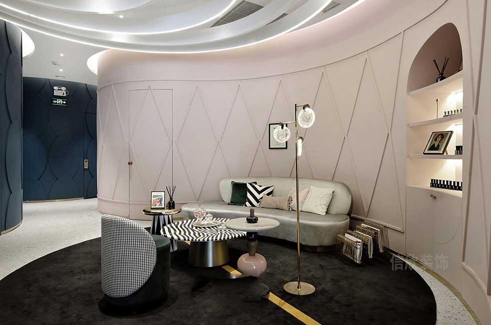 優雅的美容美發店裝修洽談區裝修設計 優雅的美容美發店裝修洽談區裝修設計