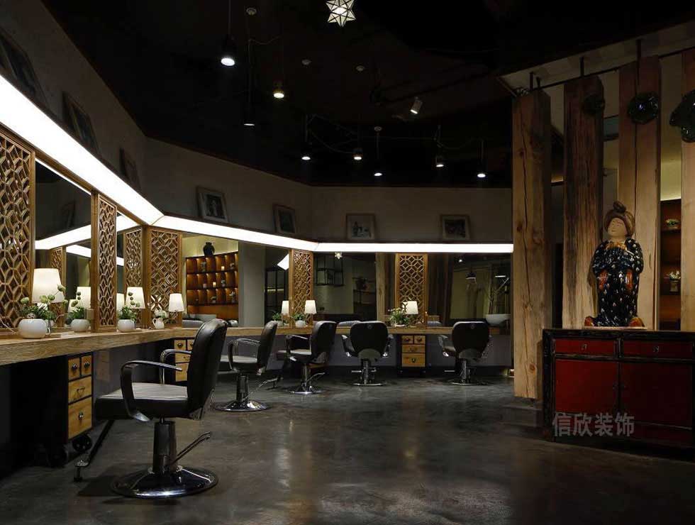 深圳鹽田美發店美發區裝修設計 深圳鹽田美發店美發區裝修設計