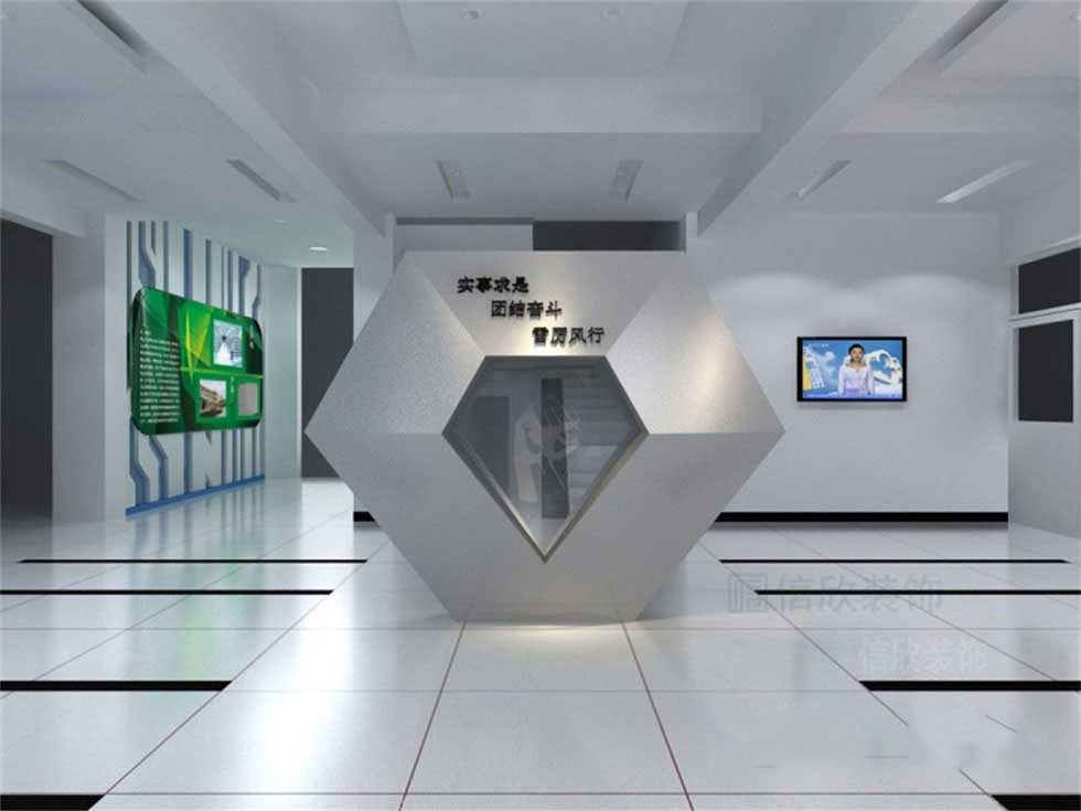電子公司企業展廳大廳裝修設計 電子公司企業展廳大廳裝修設計