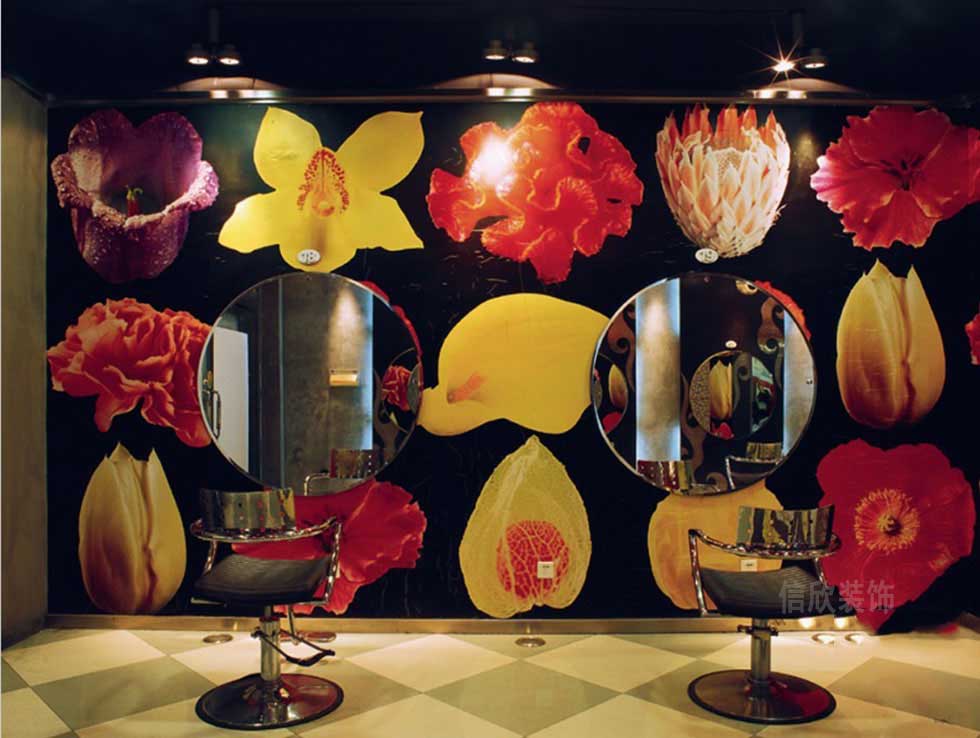 深圳豪華美容美發(fā)店背景墻 深圳豪華美容美發(fā)店背景墻