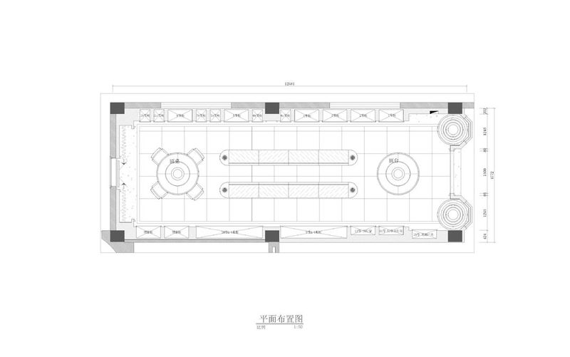 燈飾照明展廳裝修設計平面布置圖 燈飾照明展廳裝修設計平面布置圖