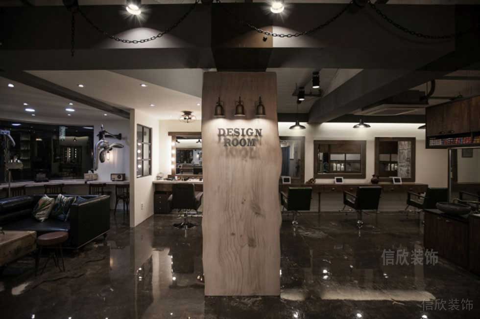 深圳龍華美發店大廳設計 深圳龍華美發店大廳設計