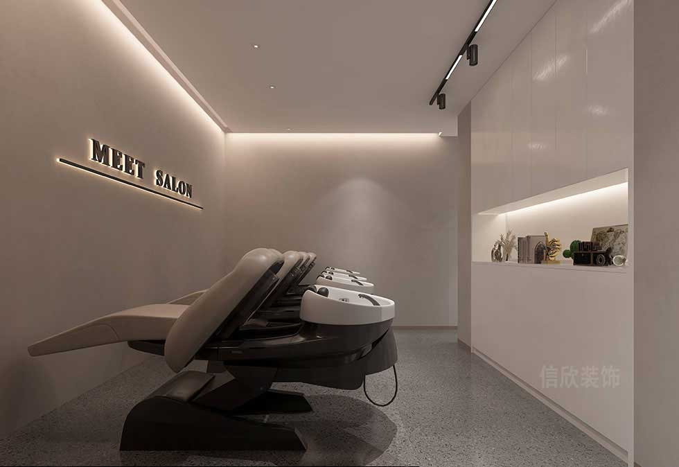 深圳大型高端美發(fā)沙龍洗頭區(qū)裝修設計 深圳大型高端美發(fā)沙龍洗頭區(qū)裝修設計
