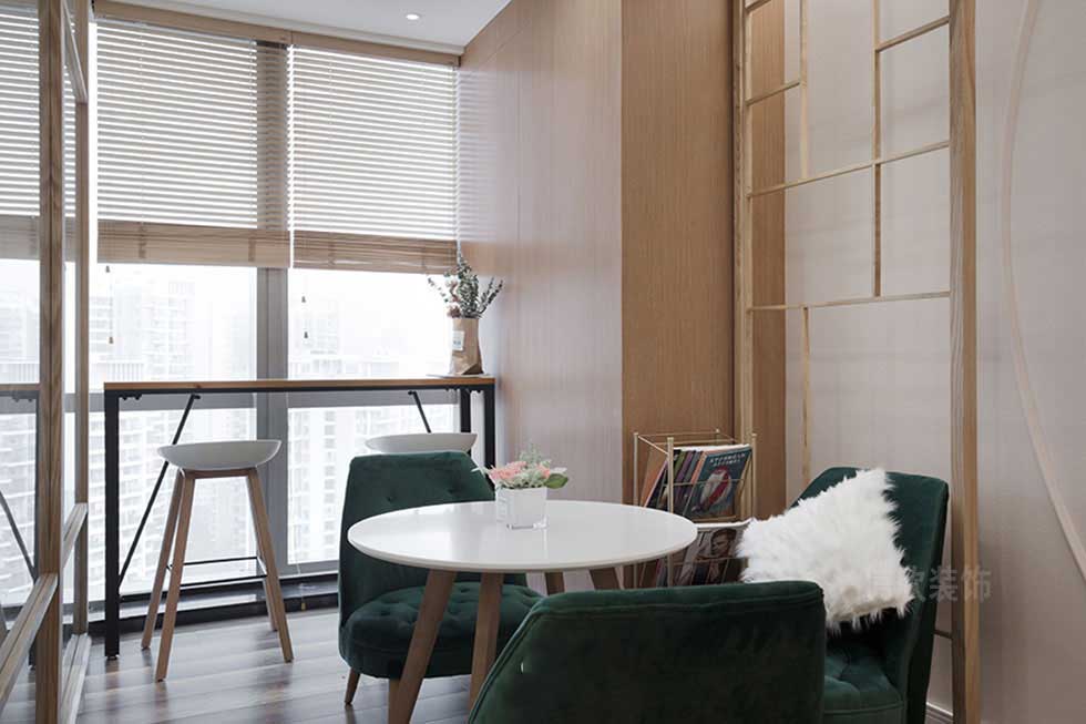 深圳鹽田美容院休息區(qū)裝修設(shè)計(jì)