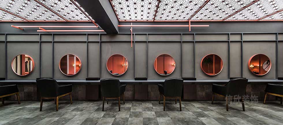 深圳寶安紅色美發(fā)店剪發(fā)區(qū)裝修設(shè)計(jì) 深圳寶安紅色美發(fā)店剪發(fā)區(qū)裝修設(shè)計(jì)