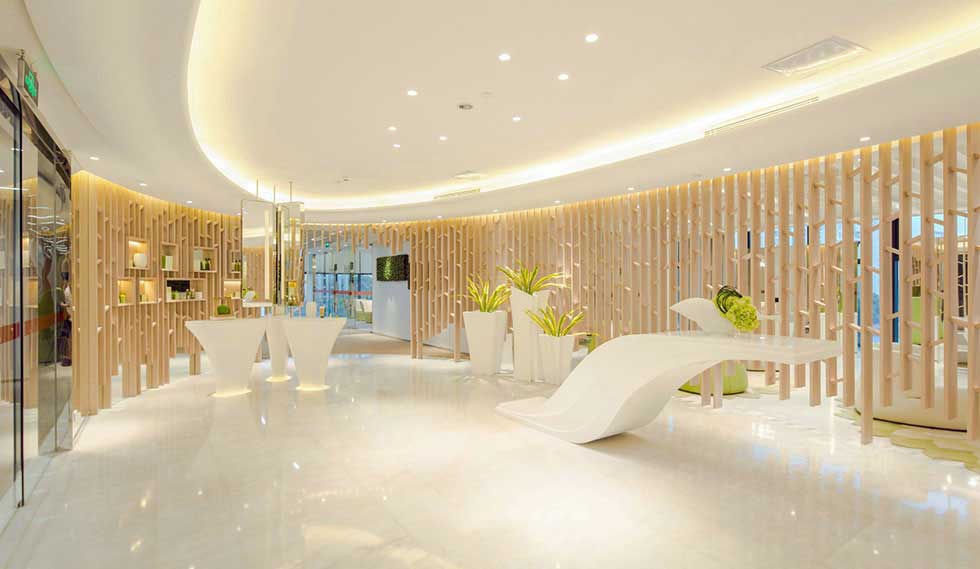 400平方米美容店員前臺裝修設計 400平方米美容店員前臺裝修設計