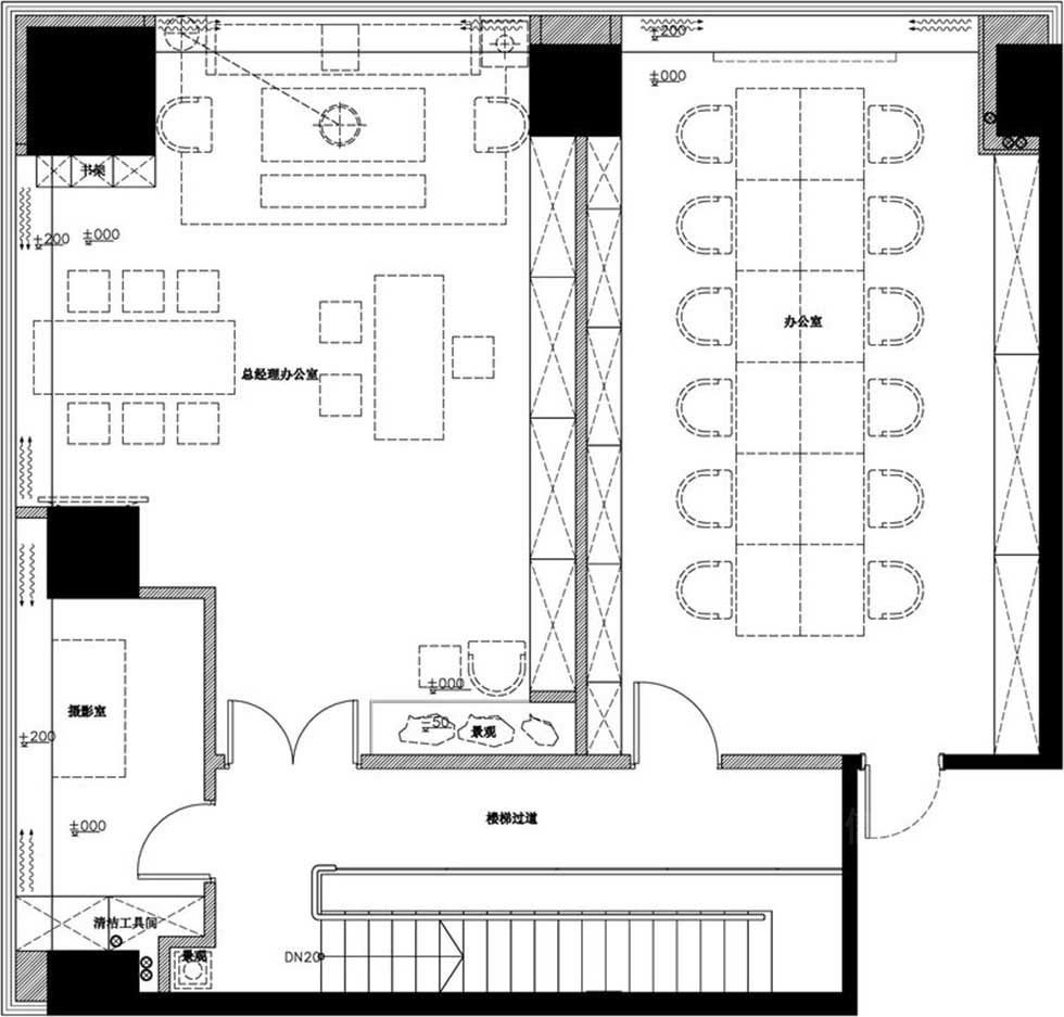 40平方米小辦公室平面設(shè)計(jì)圖