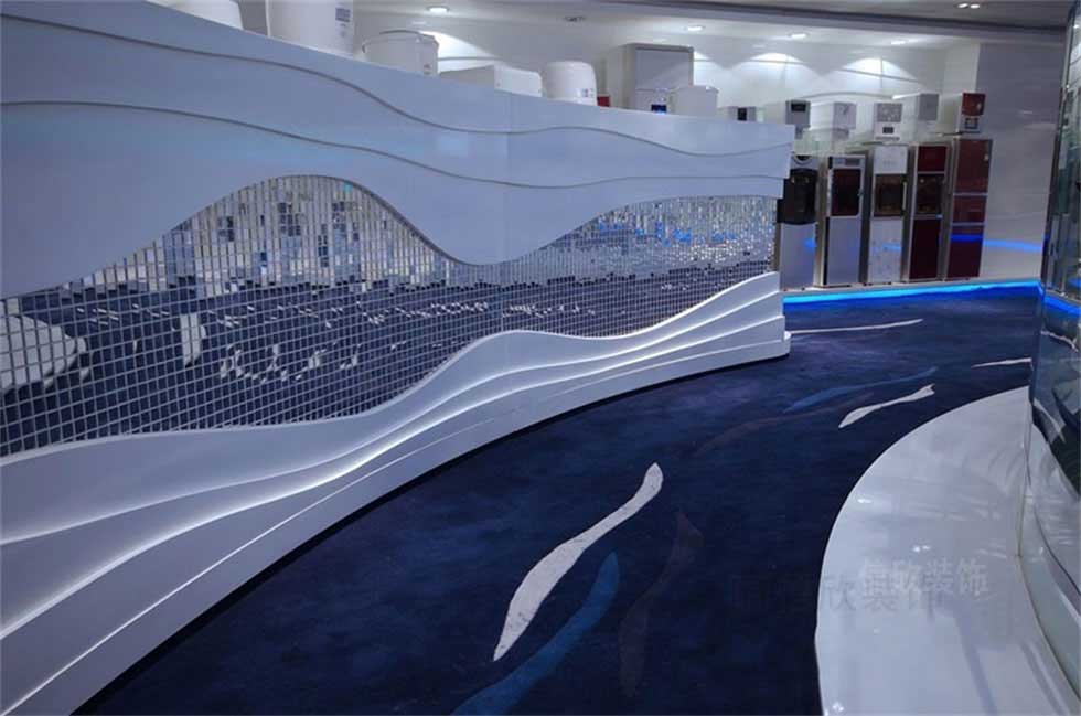 企業產品展廳前臺裝修設計 企業產品展廳前臺裝修設計