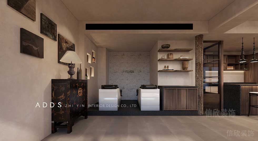 YUAN美發(fā)會(huì)所洗頭區(qū)裝修設(shè)計(jì) YUAN美發(fā)會(huì)所洗頭區(qū)裝修設(shè)計(jì)