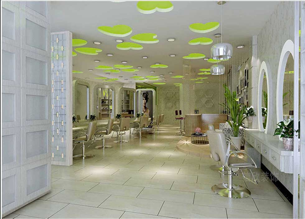 80平方美發(fā)店頂面裝修設(shè)計