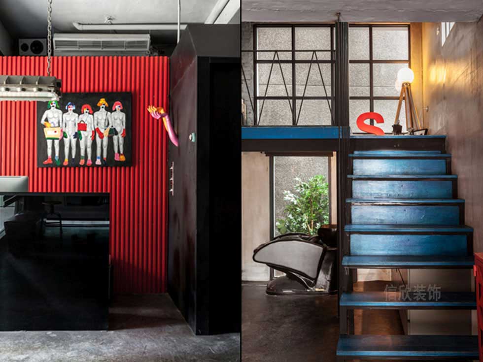 深圳工業(yè)風美發(fā)沙龍前臺