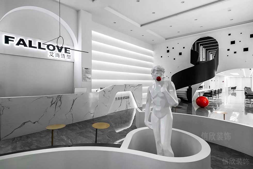 深圳羅湖美發設計工作室沙龍前臺裝修工程 深圳羅湖美發設計工作室沙龍前臺裝修工程