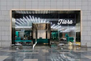 玻璃裝修櫥窗效果圖大理石地板裝修現代茶餐廳裝修效果圖