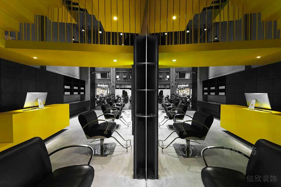 深圳鹽田工業(yè)風美發(fā)店美發(fā)區(qū)裝修設計 深圳鹽田工業(yè)風美發(fā)店美發(fā)區(qū)裝修設計