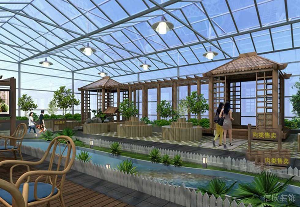 木屋室內農作物博物館裝修兒童教育科普培訓基地裝修效果圖