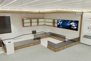 簡約北歐風(fēng)辦公空間產(chǎn)品展廳效果圖