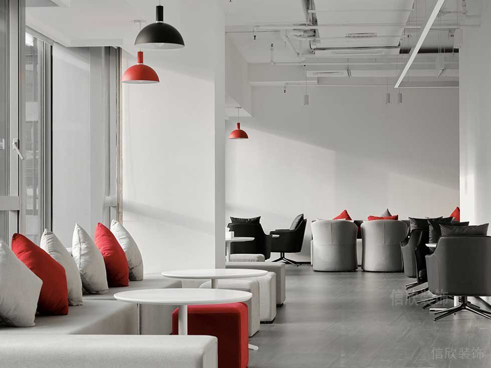 簡(jiǎn)約風(fēng)格辦公室裝修案例洽談廳效果圖