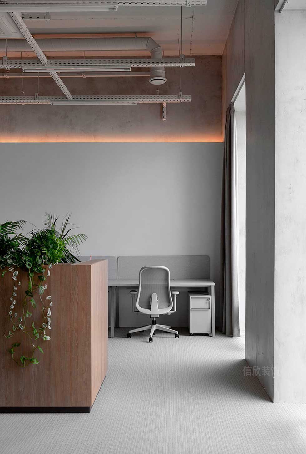 簡約風格商務公司辦公區設計圖