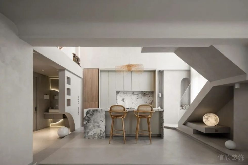 簡約風格商業(yè)機構公司一層茶水間效果圖