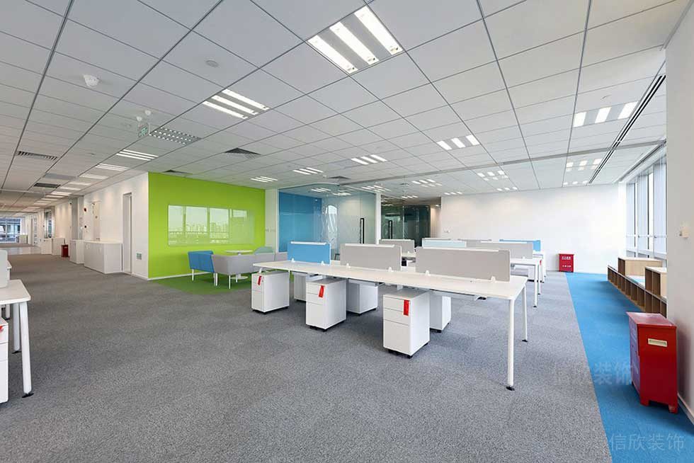 簡約風格公司辦公區(qū)效果圖