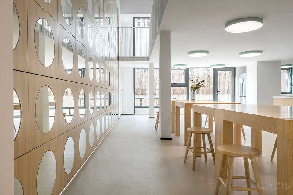 現(xiàn)代北歐風(fēng)辦公室吧臺休閑廳裝修圖