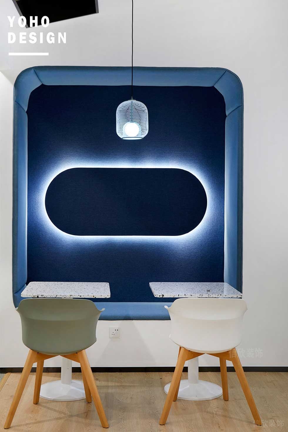 現(xiàn)代北歐風(fēng)辦公室休閑洽談區(qū)效果圖