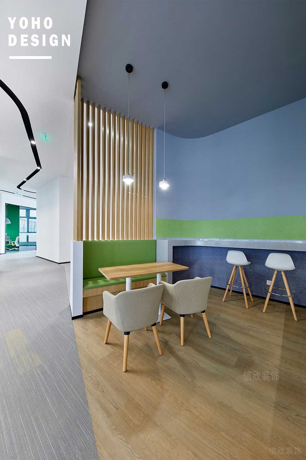 現(xiàn)代北歐風(fēng)商務(wù)辦公空間休閑洽談區(qū)效果圖