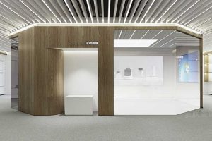 現(xiàn)代簡(jiǎn)約風(fēng)格辦公空間產(chǎn)品展廳走道空間設(shè)計(jì)圖