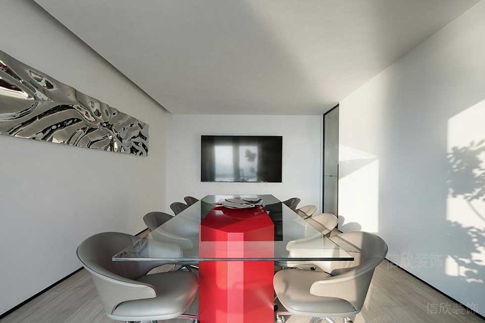 現代簡約風格辦公空間會議室效果圖