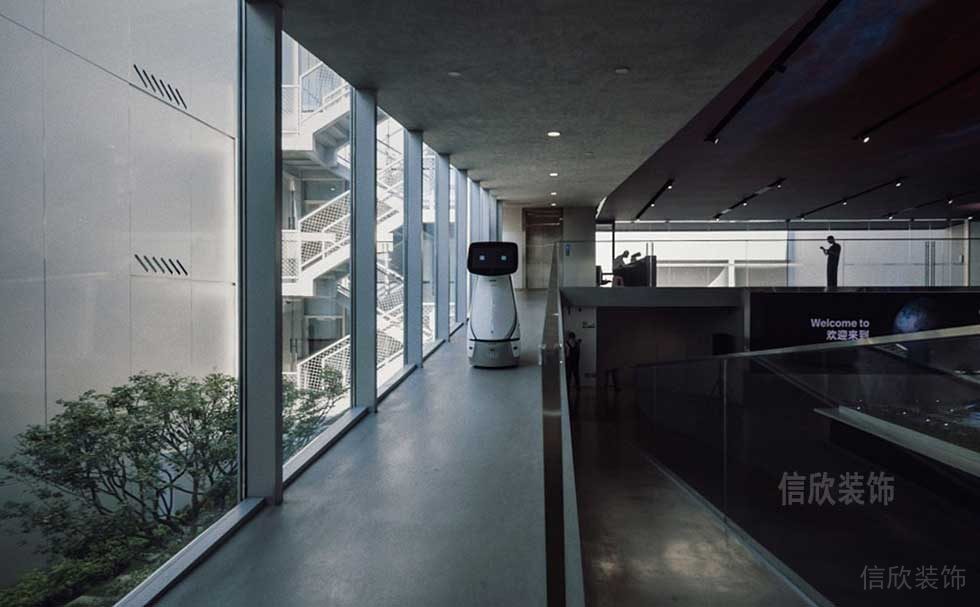 現(xiàn)代簡約風(fēng)格辦公室多媒體展廳設(shè)計圖