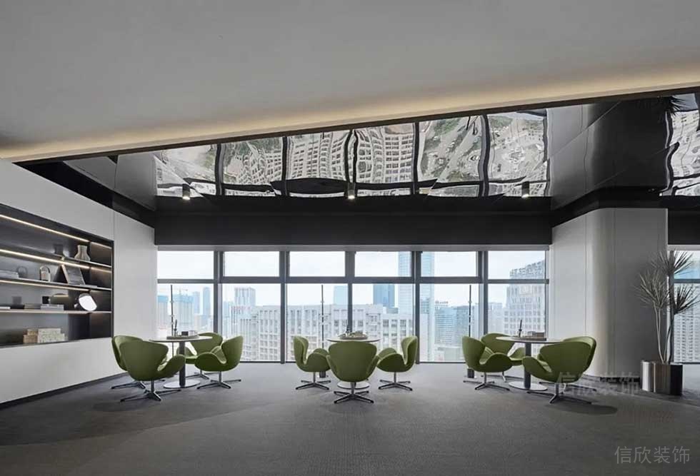 現(xiàn)代簡約風(fēng)格辦公室洽談廳設(shè)計圖