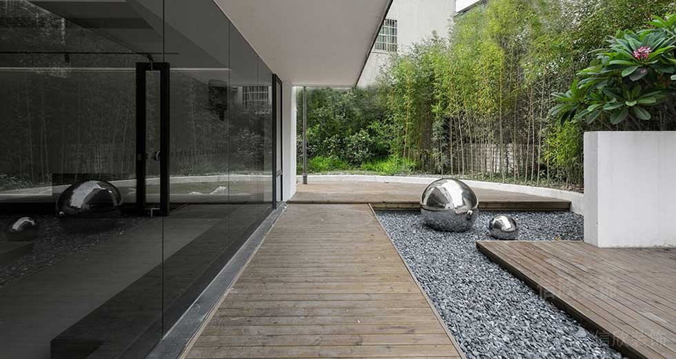 現(xiàn)代簡約風格辦公室園林休閑區(qū)裝修圖