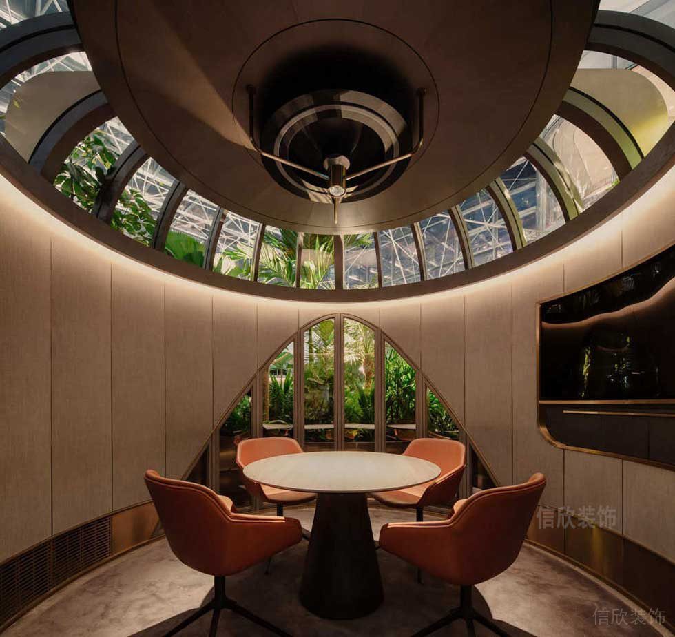 現(xiàn)代簡(jiǎn)約風(fēng)格辦公室裝修案例商務(wù)洽談室效果圖