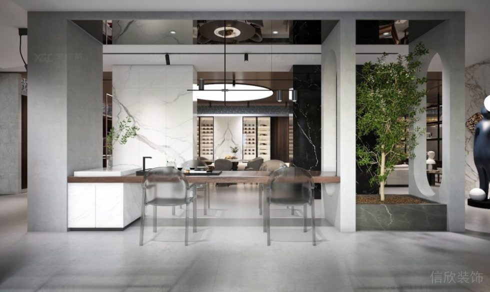 現(xiàn)代簡約風格辦公室裝修案例休閑區(qū)效果圖