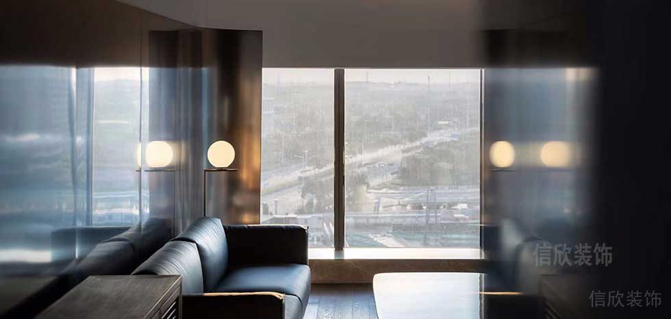 現(xiàn)代簡約風(fēng)格商務(wù)辦公空間會客室裝修圖