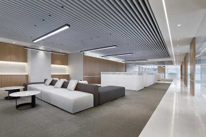 現(xiàn)代簡約風格寫字樓空間辦公大廳裝修圖