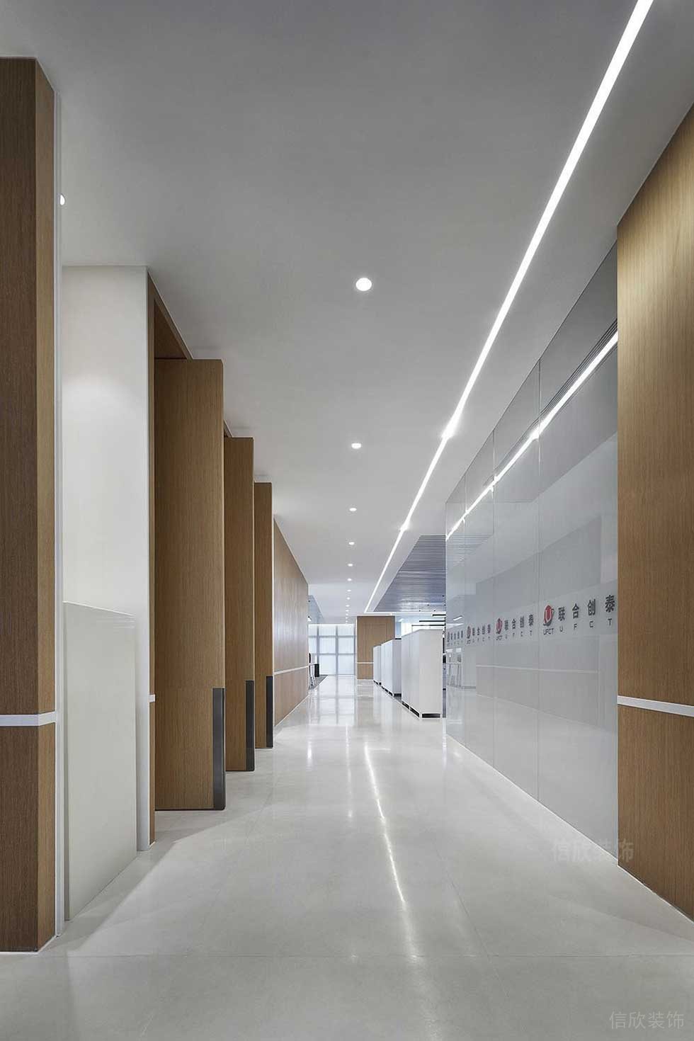 現(xiàn)代簡約風(fēng)格公司走廊空間設(shè)計(jì)圖