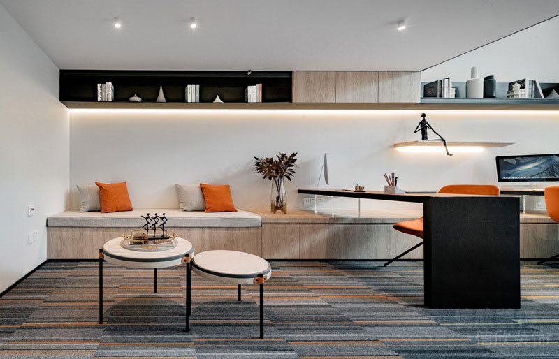 深圳羅湖辦公室裝修設計吧臺圖