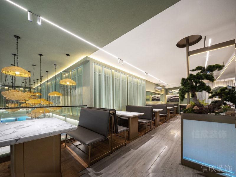 深圳石巖餐飲裝修設計公司案例 就餐區 深圳石巖餐飲裝修設計公司案例 就餐區